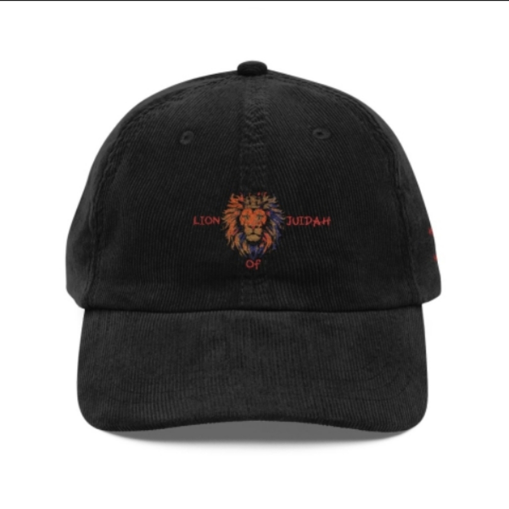 Embroidered Corduroy Holy Titles Cap for Believers Of The Way